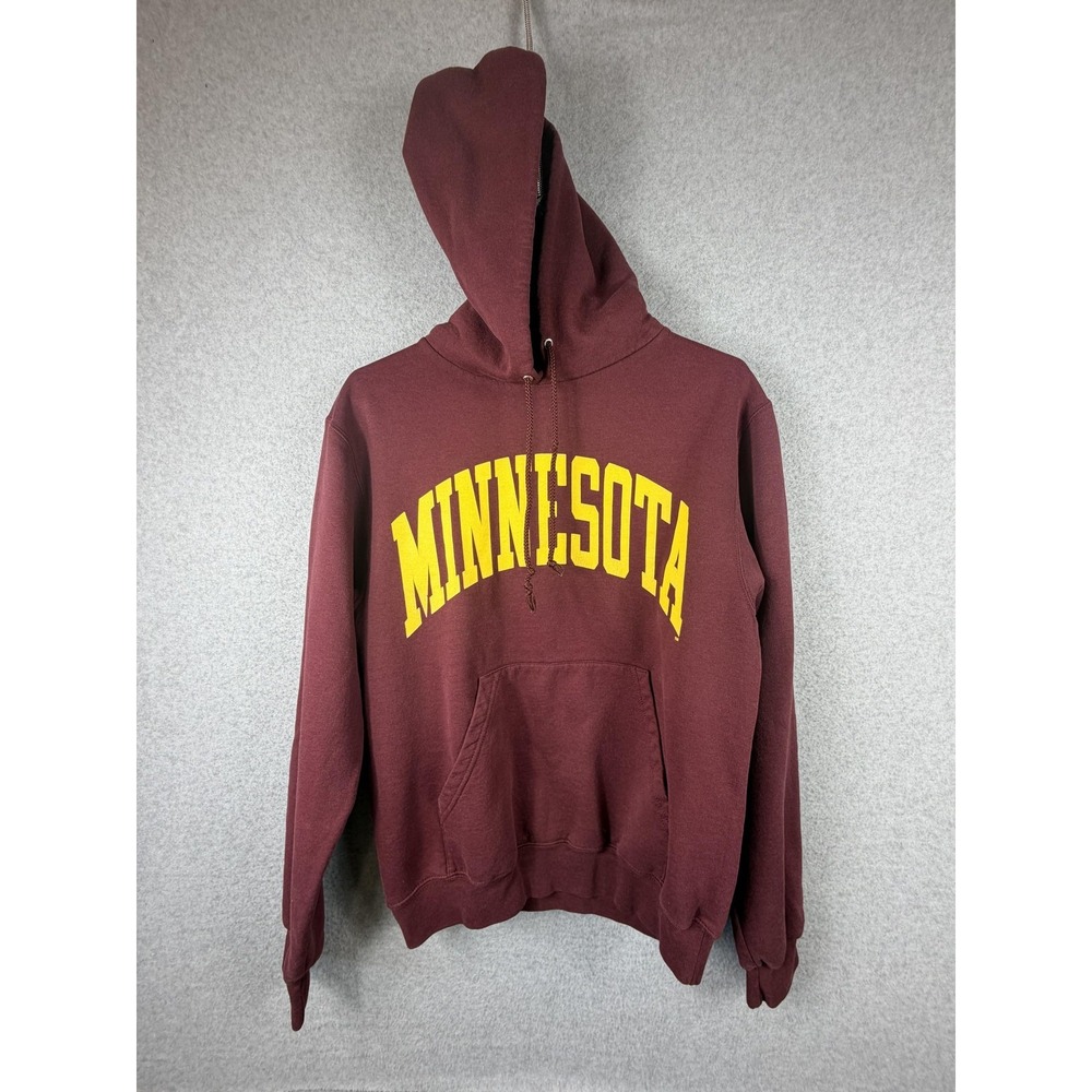 Minnesota Golden Gophers Hoodie Sweatshirt Mens Small Basketball Maroon Champion